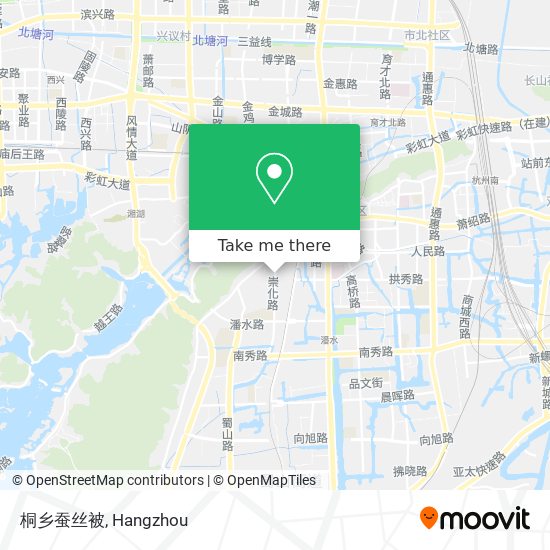 桐乡蚕丝被 map
