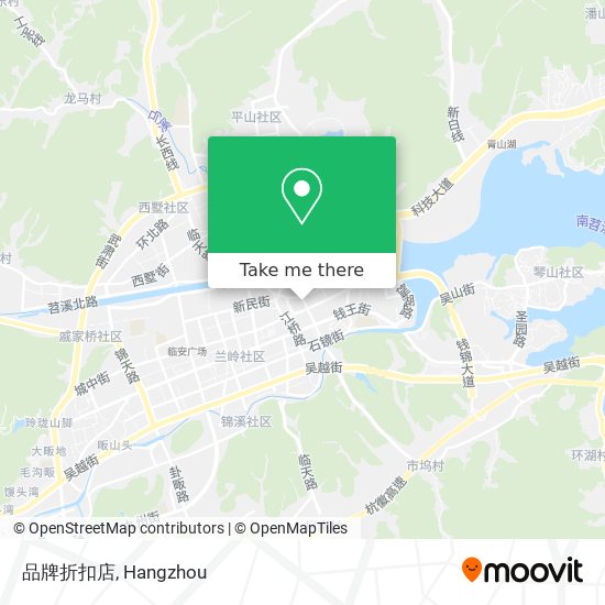 品牌折扣店 map