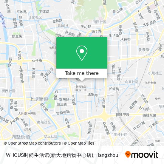 WHOUS时尚生活馆(新天地购物中心店) map