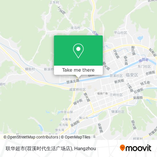 联华超市(苕溪时代生活广场店) map