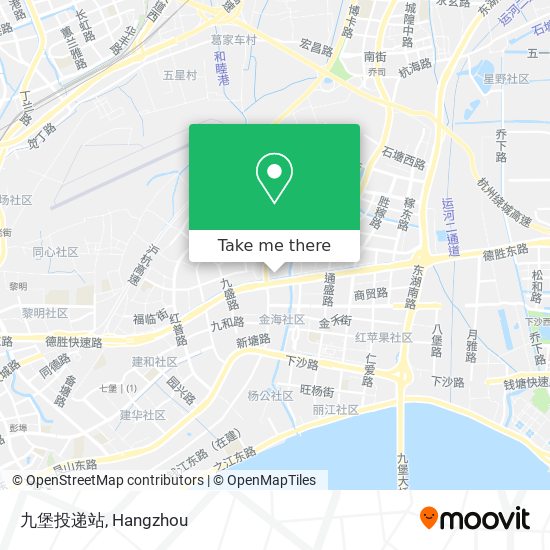 九堡投递站 map