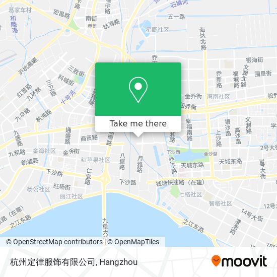 杭州定律服饰有限公司 map