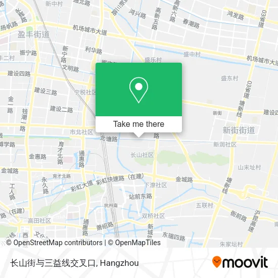 长山街与三益线交叉口 map