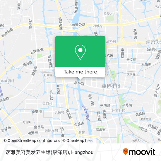 茗雅美容美发养生馆(康泽店) map