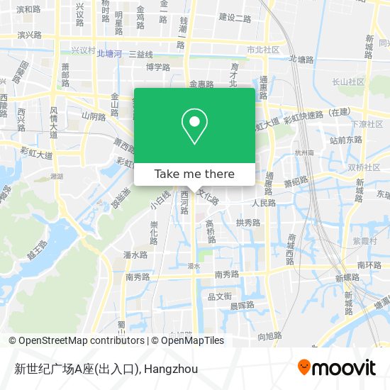 新世纪广场A座(出入口) map