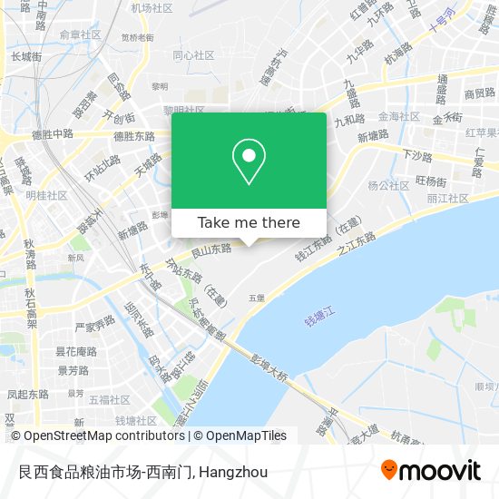 艮西食品粮油市场-西南门 map