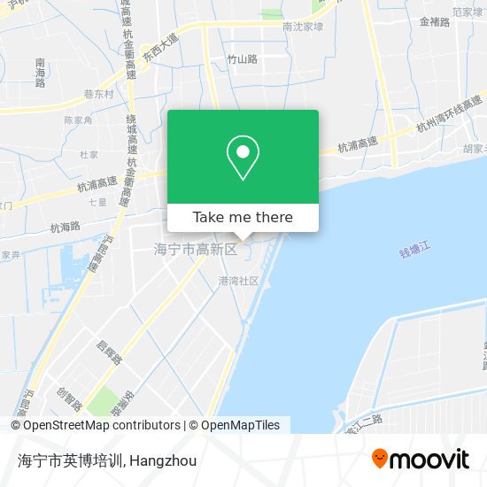 海宁市英博培训 map