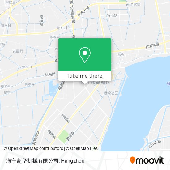海宁超华机械有限公司 map
