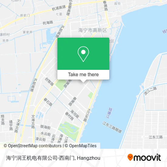 海宁润王机电有限公司-西南门 map