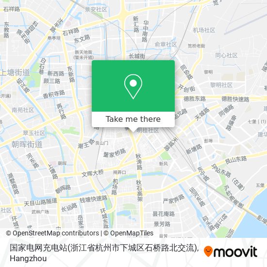 国家电网充电站(浙江省杭州市下城区石桥路北交流) map