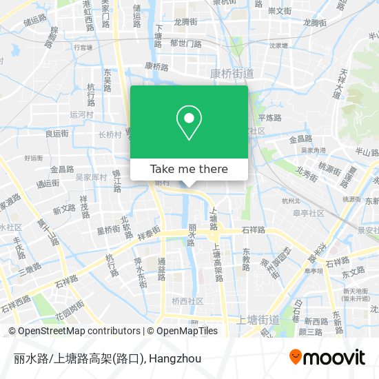 丽水路/上塘路高架(路口) map
