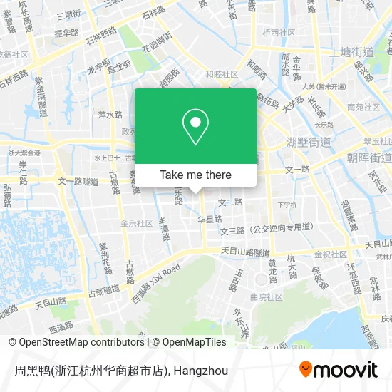 周黑鸭(浙江杭州华商超市店) map