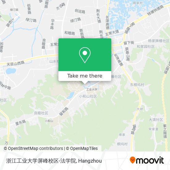 浙江工业大学屏峰校区-法学院 map