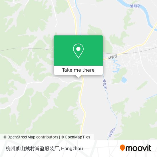 杭州萧山戴村肖盈服装厂 map