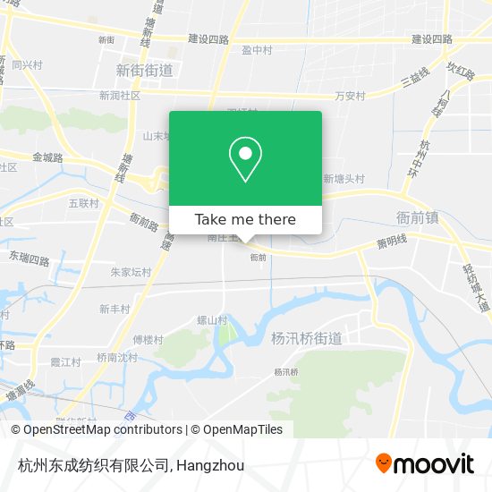 杭州东成纺织有限公司 map
