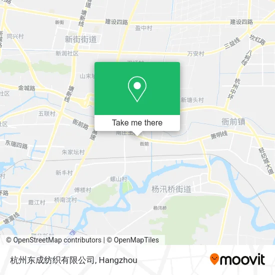 杭州东成纺织有限公司 map