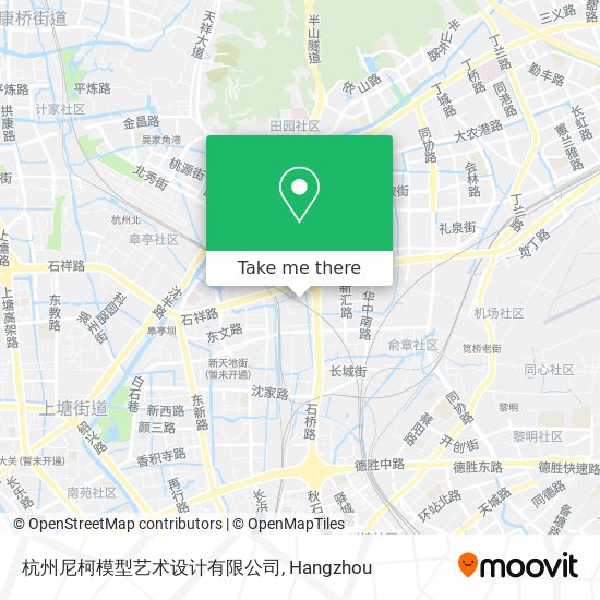 杭州尼柯模型艺术设计有限公司 map