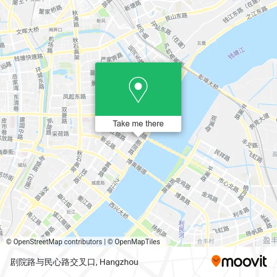 剧院路与民心路交叉口 map