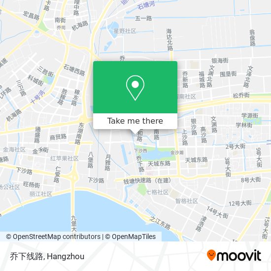 乔下线路 map