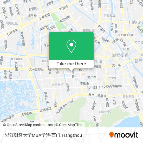 浙江财经大学MBA学院-西门 map