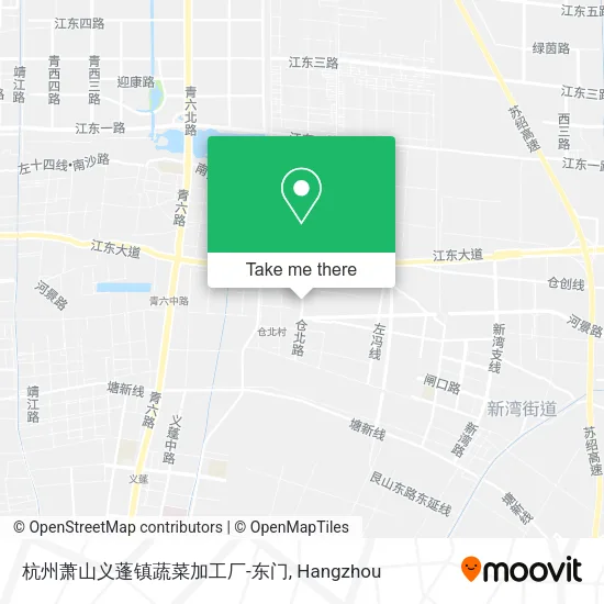杭州萧山义蓬镇蔬菜加工厂-东门 map
