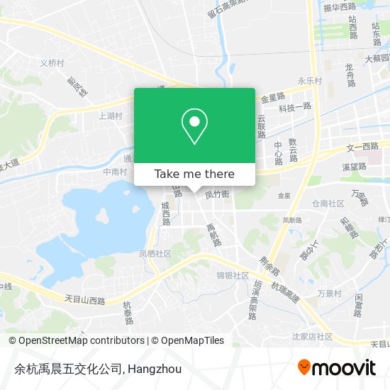 余杭禹晨五交化公司 map