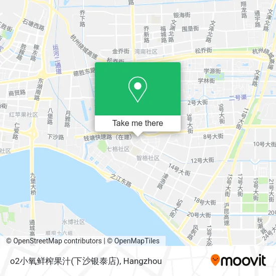 o2小氧鲜榨果汁(下沙银泰店) map