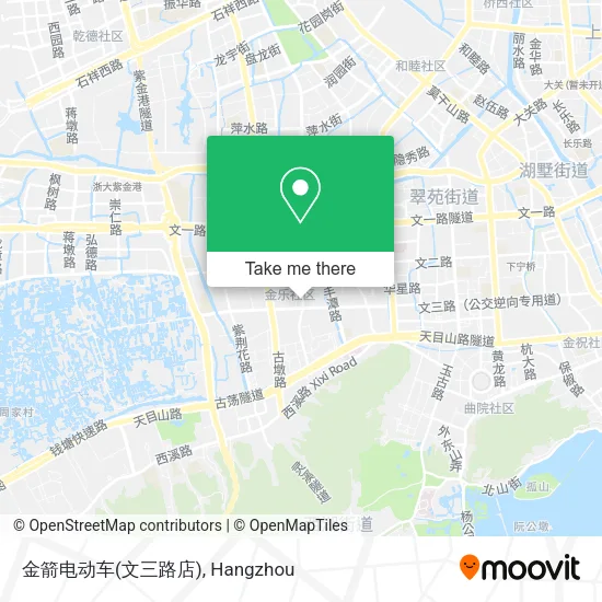 金箭电动车(文三路店) map