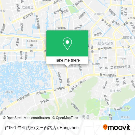 苗医生专业祛痘(文三西路店) map