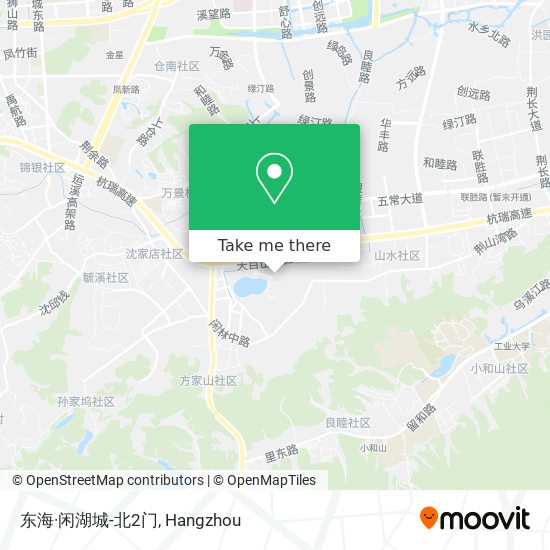 东海·闲湖城-北2门 map