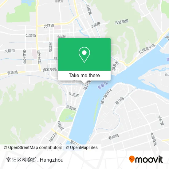 富阳区检察院 map