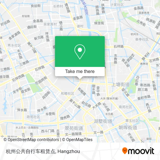 杭州公共自行车租赁点 map