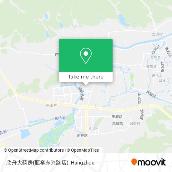 欣舟大药房(瓶窑东兴路店) map