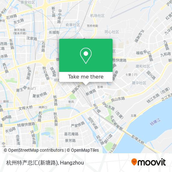 杭州特产总汇(新塘路) map