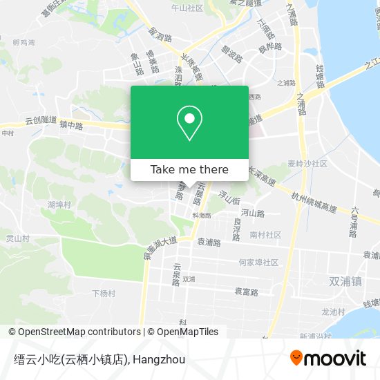 缙云小吃(云栖小镇店) map