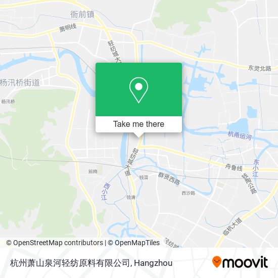 杭州萧山泉河轻纺原料有限公司 map