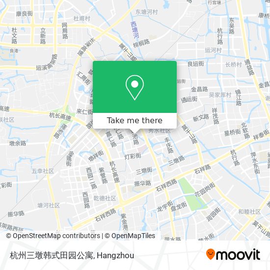 杭州三墩韩式田园公寓 map