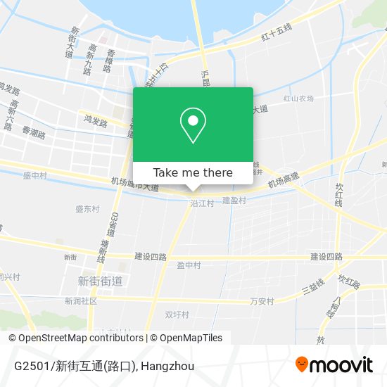 G2501/新街互通(路口) map
