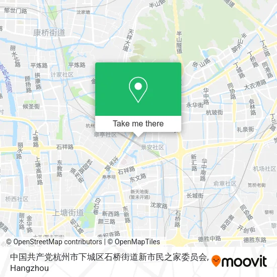 中国共产党杭州市下城区石桥街道新市民之家委员会 map