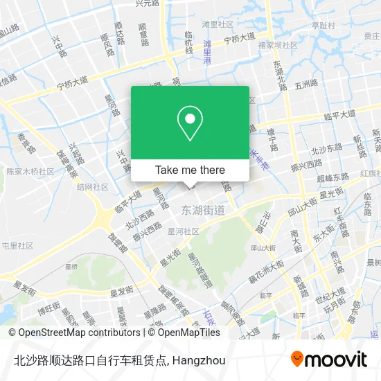 北沙路顺达路口自行车租赁点 map