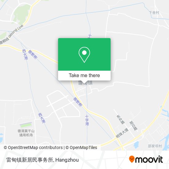 雷甸镇新居民事务所 map