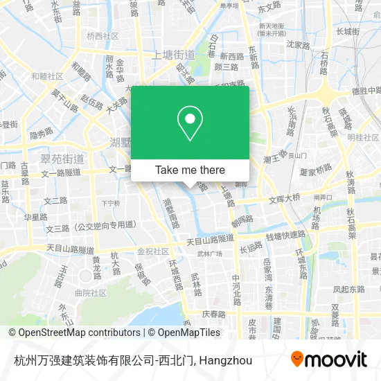 杭州万强建筑装饰有限公司-西北门 map
