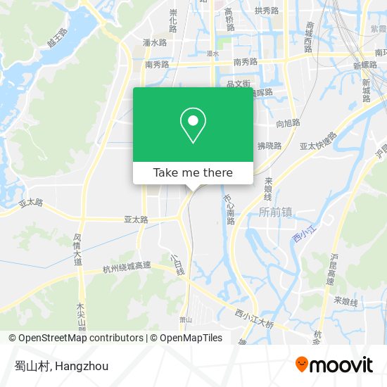 蜀山村 map