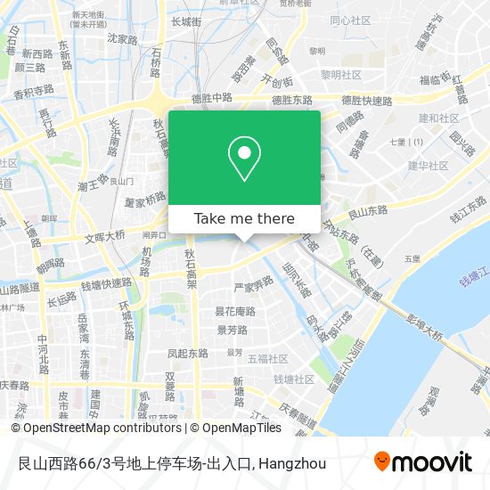 艮山西路66/3号地上停车场-出入口 map