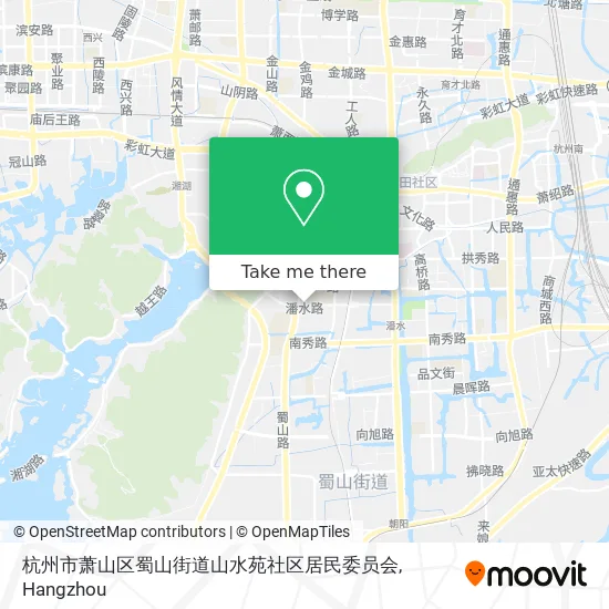 杭州市萧山区蜀山街道山水苑社区居民委员会 map