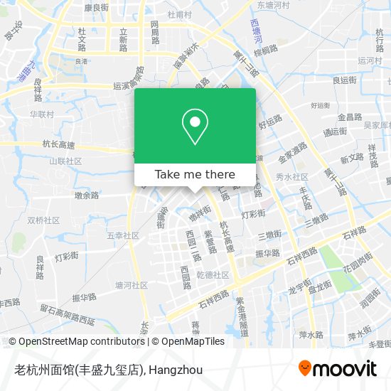 老杭州面馆(丰盛九玺店) map