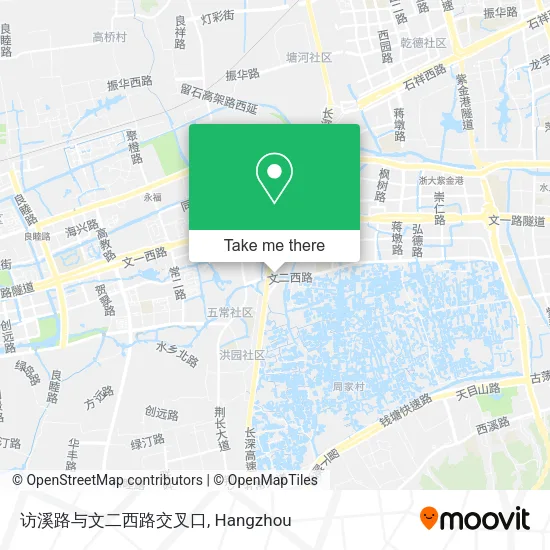 访溪路与文二西路交叉口 map