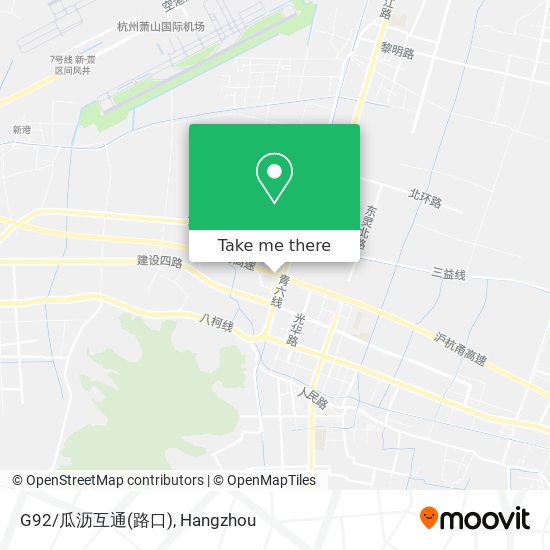 G92/瓜沥互通(路口) map