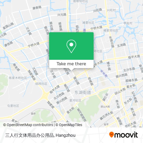 三人行文体用品办公用品 map