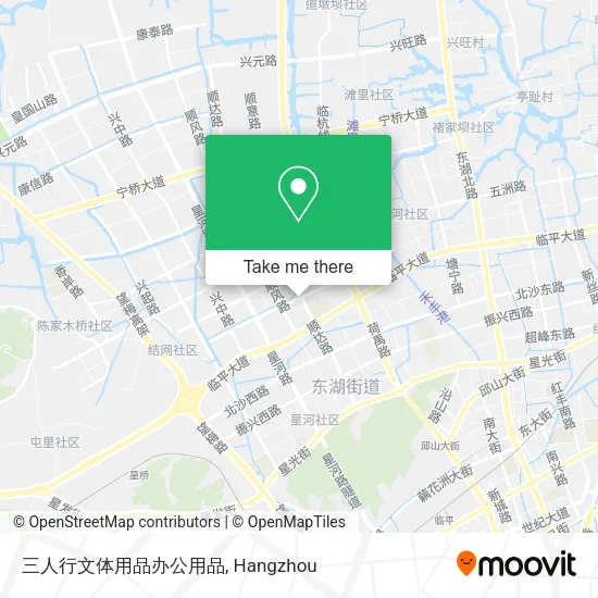 三人行文体用品办公用品 map